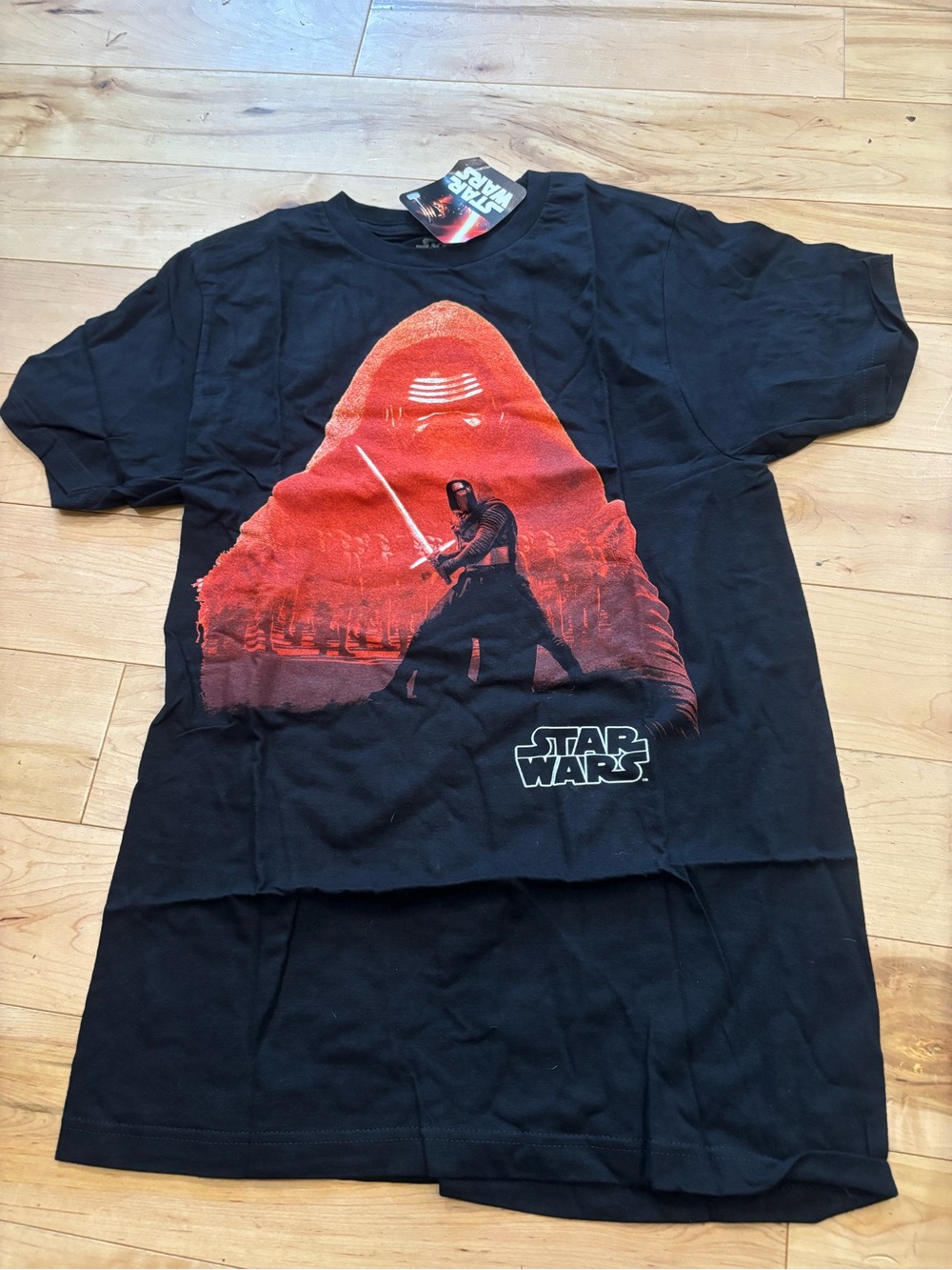 ⚫️Star Wars Black Short-Sleeve Tee with Red Kylo Ren Graphic